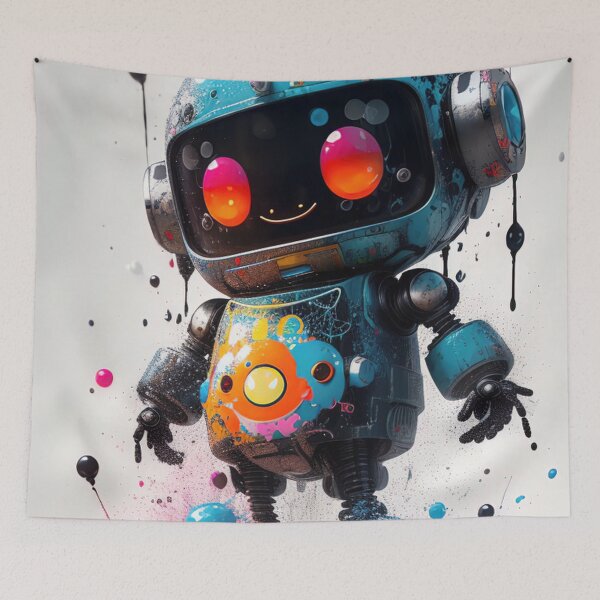 Item preview, Robot Graffitti, robot ,robotics ,robots ,technology ,art designed and sold by Cyber Kids.