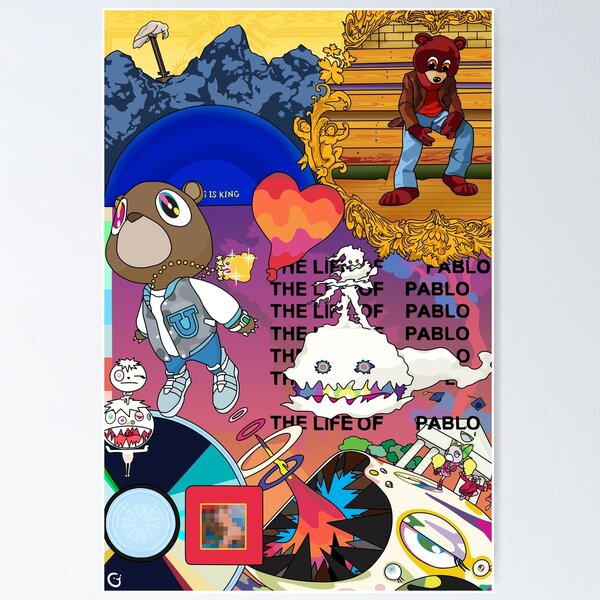 Item preview, Kanye West Album Covers Mashup Art designed and sold by RoiGart.