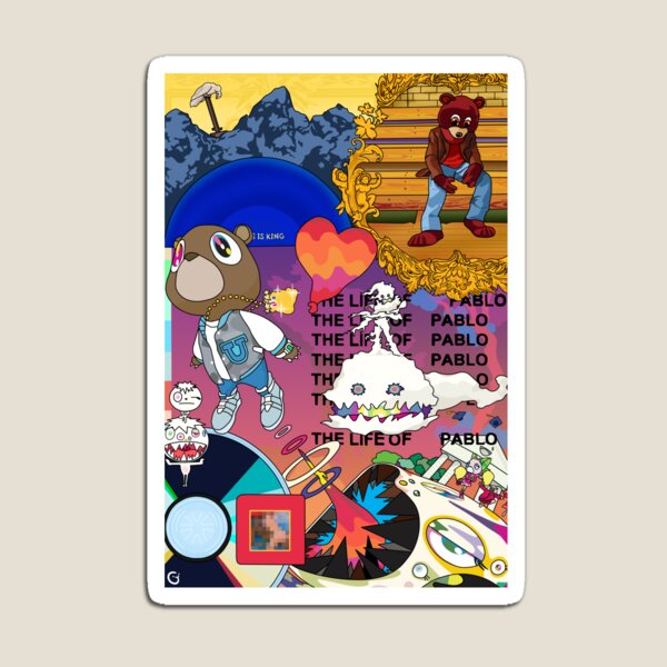 Item preview, Kanye West Album Covers Mashup Art designed and sold by RoiGart.