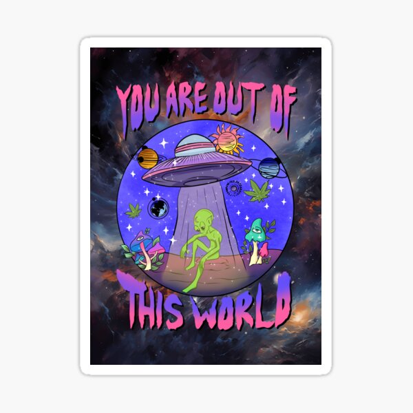 Item preview, You Are Out of This World Alien Spaceship Design designed and sold by MysticOzzy.