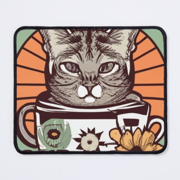 Item preview, coffee and cats v22 designed and sold by FenwickDesign99.
