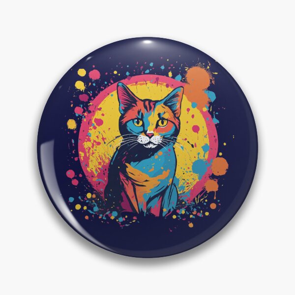 Item preview, Colorful Burst Cat, Artistic Cat designed and sold by Unlimited-Store.