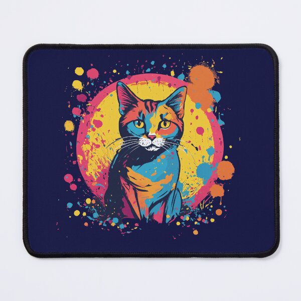 Item preview, Colorful Burst Cat, Artistic Cat designed and sold by Unlimited-Store.