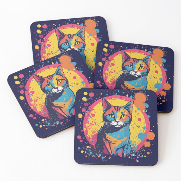 Item preview, Colorful Burst Cat, Artistic Cat designed and sold by Unlimited-Store.