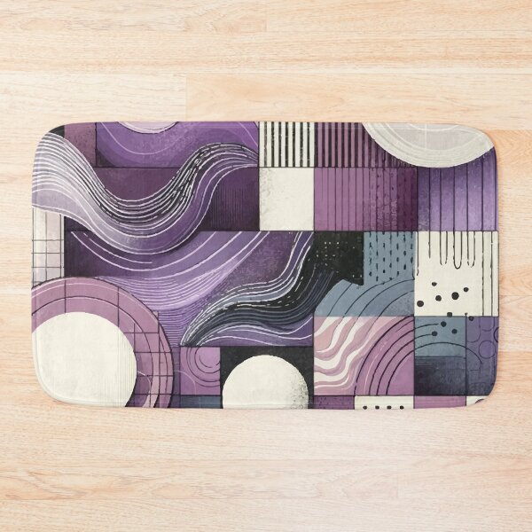 Item preview, Purple Mosaic of Shapes and Textures designed and sold by Veteme.
