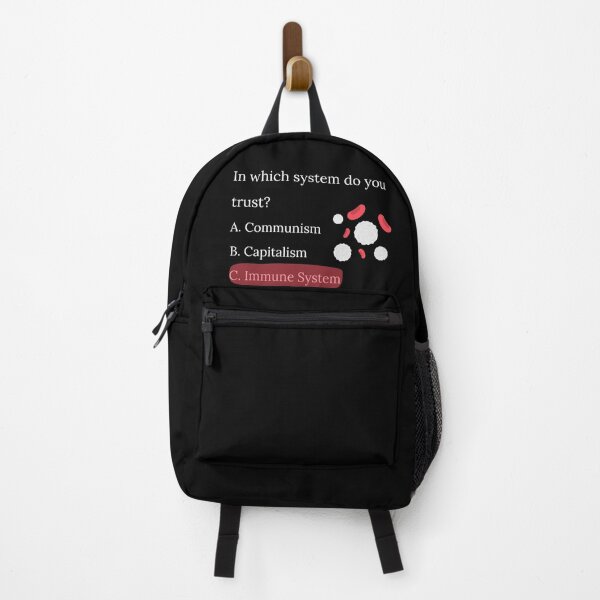 Item preview, Multiple choice. In which system do you trust? Immune System designed and sold by scientiafemina.