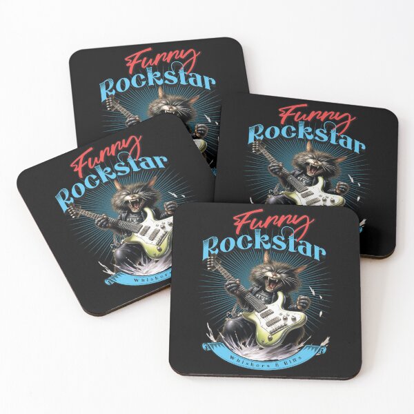 Item preview, Rock cat playing guitar designed and sold by JansenGS.