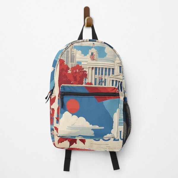 Item preview, Ohio Columbus USA Vintage Poster Tourism designed and sold by TravelersGems.