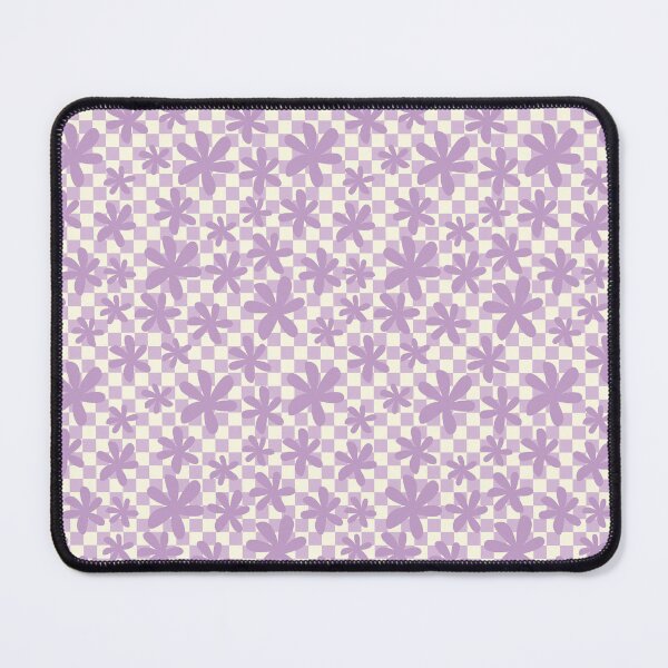 Item preview, CHECKERBOARD PURPLE SMALL MINI CHECKERED FLOWERS designed and sold by blomastudios.