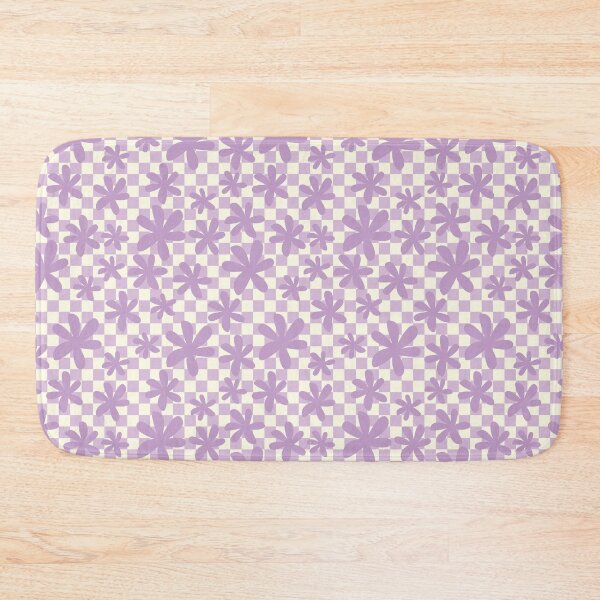 Item preview, CHECKERBOARD PURPLE SMALL MINI CHECKERED FLOWERS designed and sold by blomastudios.