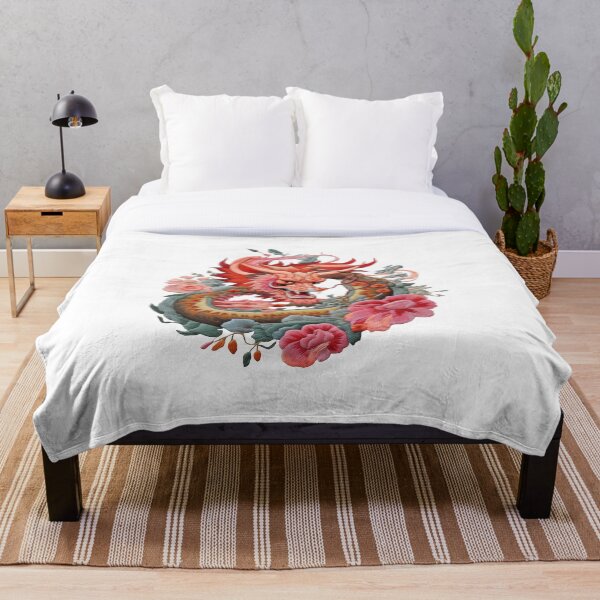 Artikelvorschau, Eastern Dragon China genähter Cottage-Kern mit buntem Musterfaden, mystisch, exotisch entworfen und verkauft von TankandDPS.