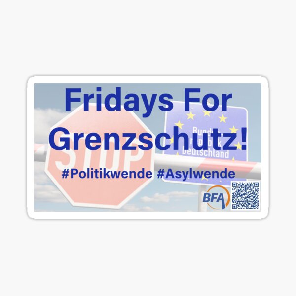 Freitags für Grenzschutz Sticker