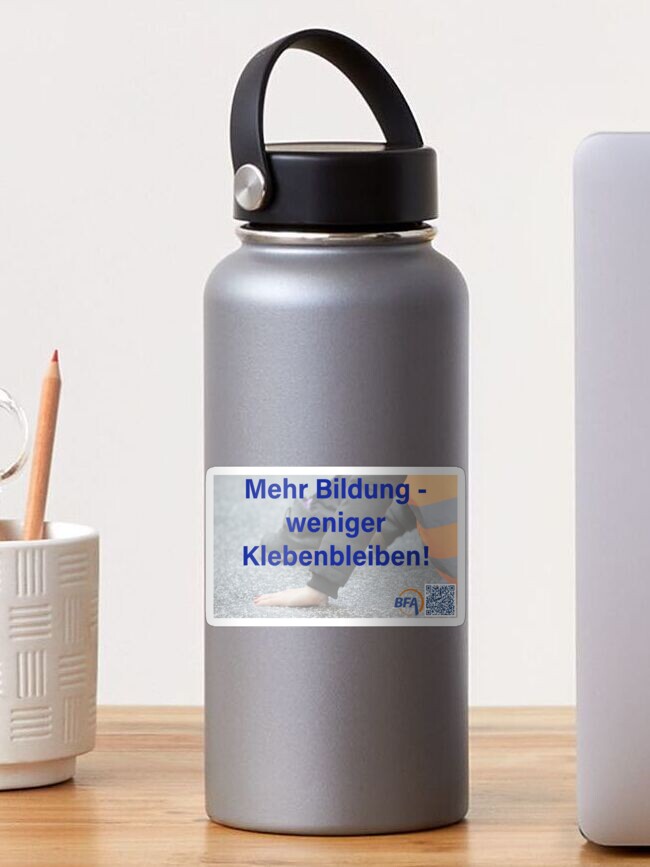 Thumbnail 1 von 3, Sticker, Mehr Bildung – weniger Klebenbleiben! designt und verkauft von BFAVerein.