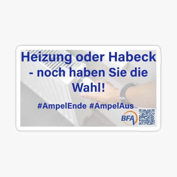 Heizung oder Hobeck - Sie haben noch die Wahl! Sticker