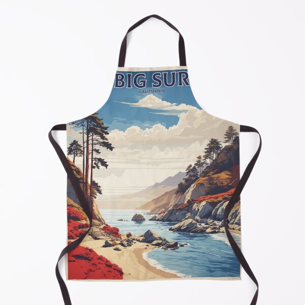 Item preview, Big Sur California Illinois USA Vintage Poster Tourism designed and sold by TravelersGems.