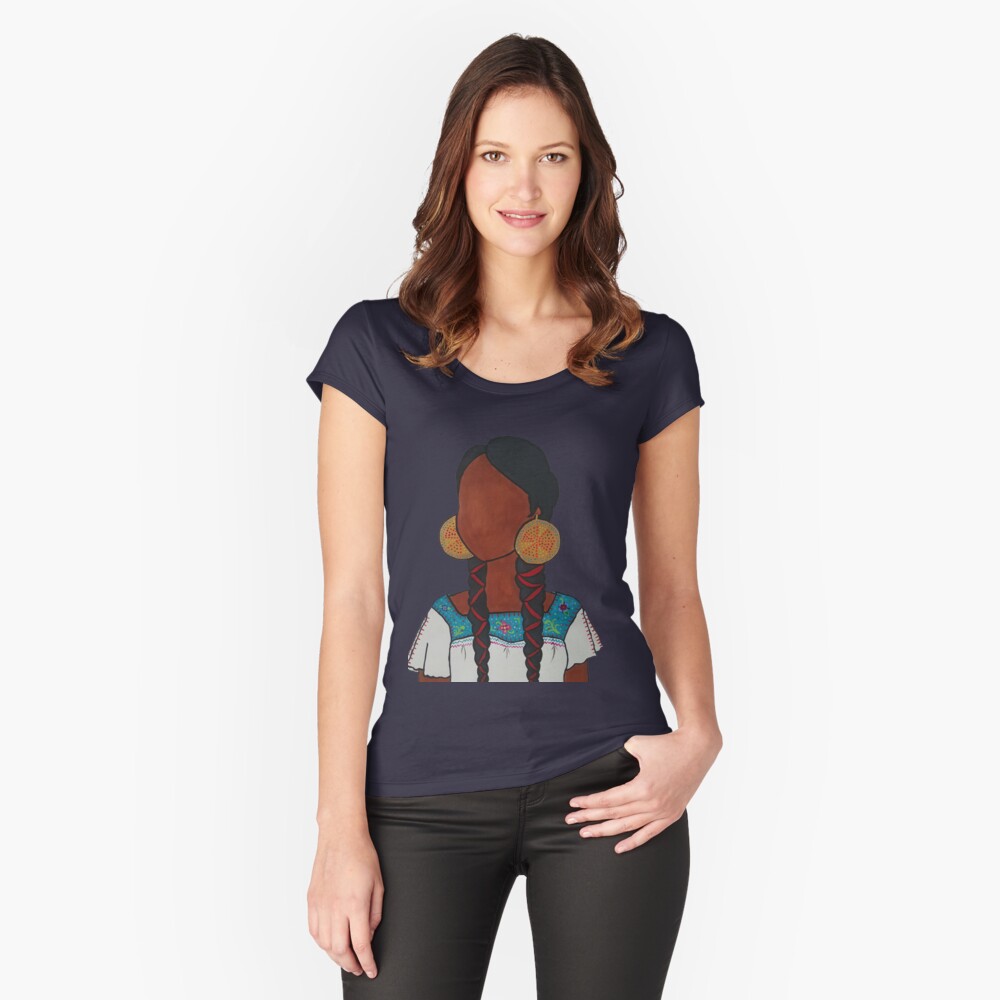 Item preview, Fitted Scoop T-Shirt designed and sold by QueenCosmo.