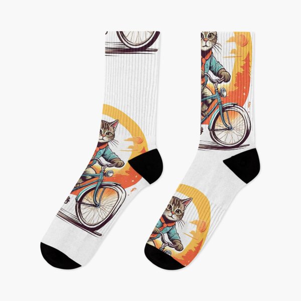 Item preview, gato andando en bicicleta designed and sold by Ryslissa.