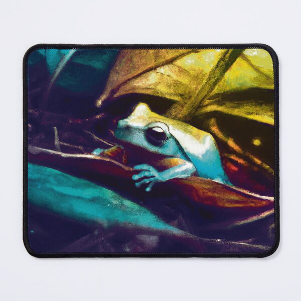 Item preview, Blue and gold leaf frog designed and sold by NellyHorse.