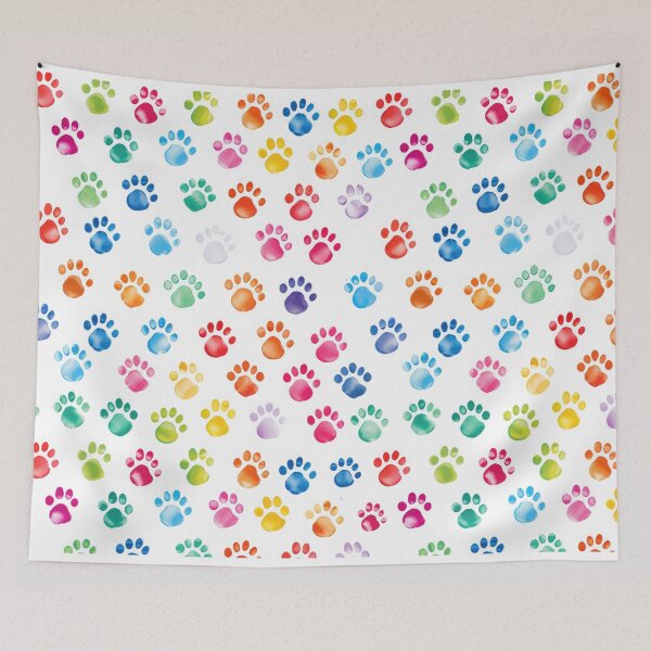 Item preview, Puppy Paw Watercolor Colorful designed and sold by graphicmeyou.