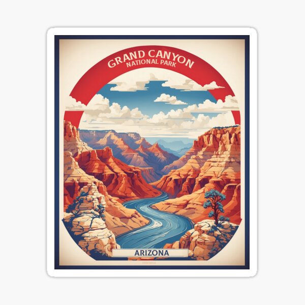 Item preview, Grand Cayon National Park Arizona USA Vintage Poster Tourism  designed and sold by TravelersGems.