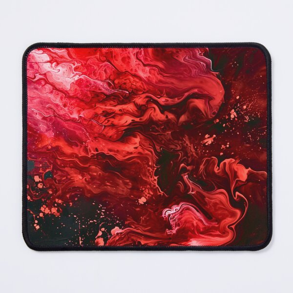 Item preview, Red painting on a black canvas designed and sold by LazyLifestyle.