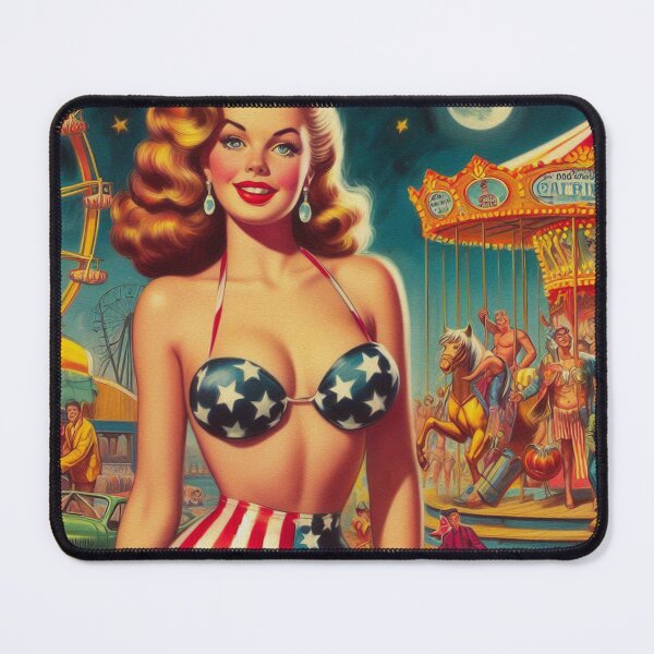 Item preview, Vintage Circus Pin Up designed and sold by PulpVintage.