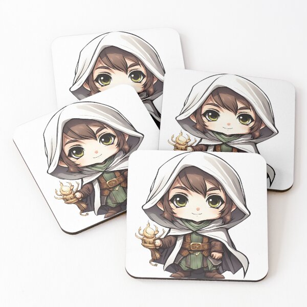 Item preview, Halfling Warlock Chibi designed and sold by The-Chibi-Store.
