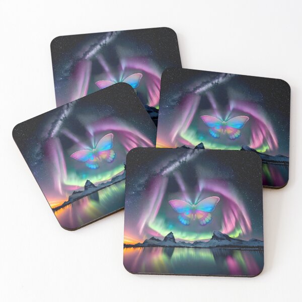 Item preview, Aurora Borealis Butterfly Northern Lights Space Moth designed and sold by The Devil That You Forgot.