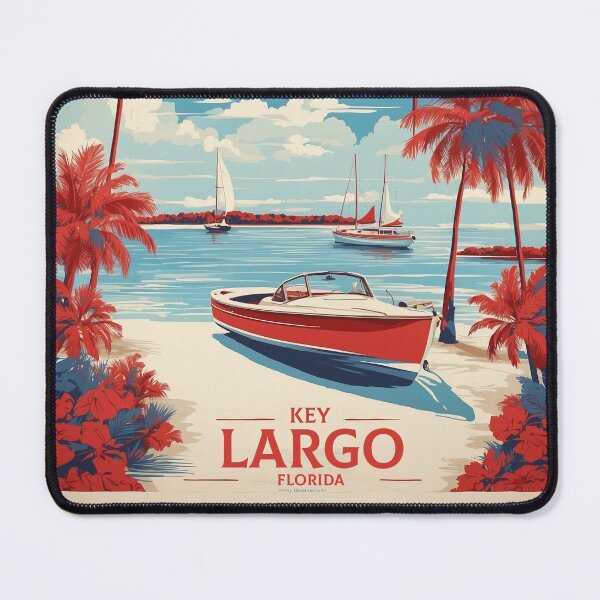 Item preview, Key Largo Florida USA Vintage Poster Tourism designed and sold by TravelersGems.