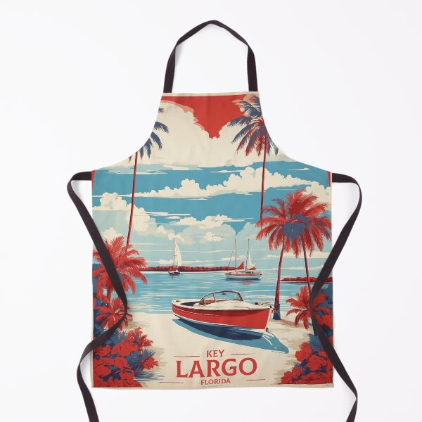 Item preview, Key Largo Florida USA Vintage Poster Tourism  designed and sold by TravelersGems.