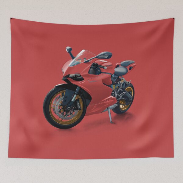 Item preview, Ducati Superbike Panigale - Cadmium Red and Gold Wheels Version, any color available! designed and sold by Steve Kidd Art.