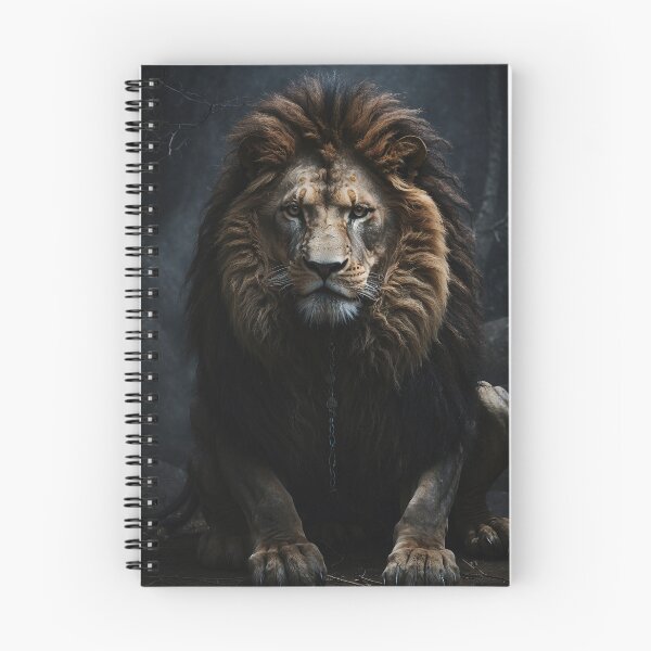 Item preview, Black Dark Lion – a series with darker animal characters designed and sold by MattCollinsShop.