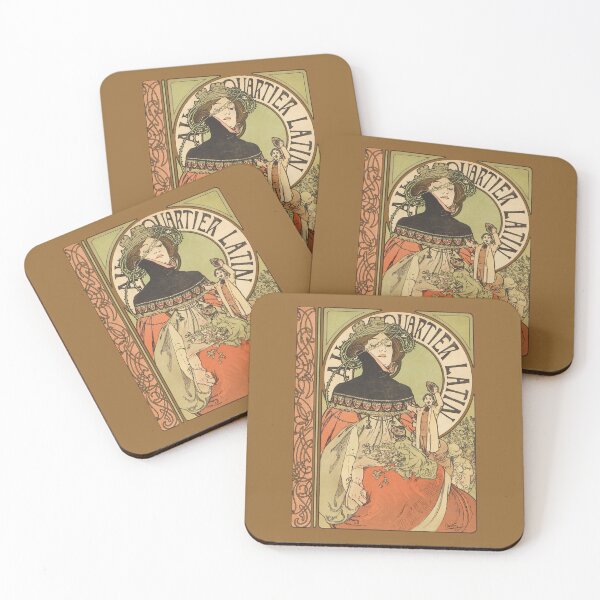 Item preview, Au quartier Latin Magazine, by Alphonse Mucha. HIGH DEFINITION designed and sold by MINDTHECHERRY.