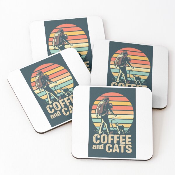 Item preview, retro coffee and cats 39 designed and sold by FenwickDesign99.