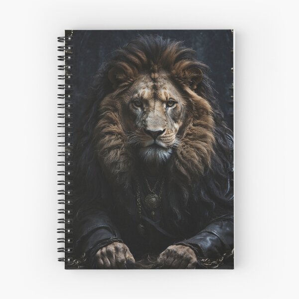 Item preview, Black Dark Lion – a series with darker animal characters designed and sold by MattCollinsShop.