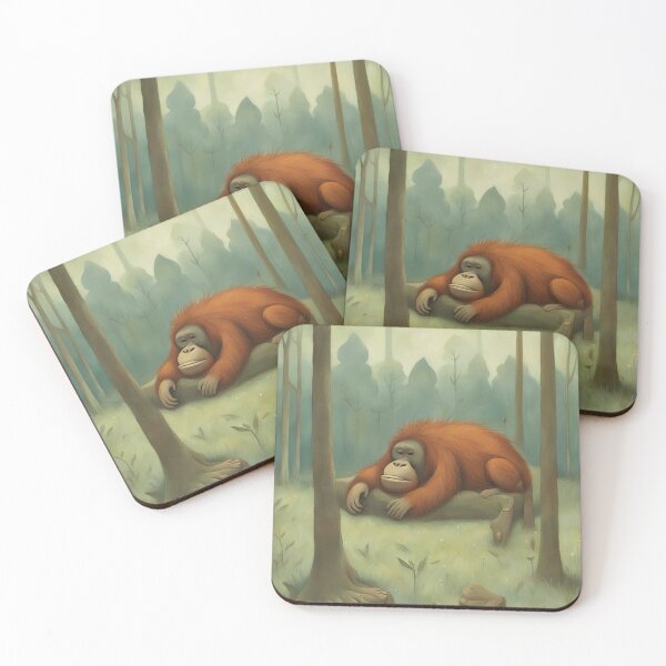 Item preview, Sleepy orangutang  designed and sold by solveigsmake.