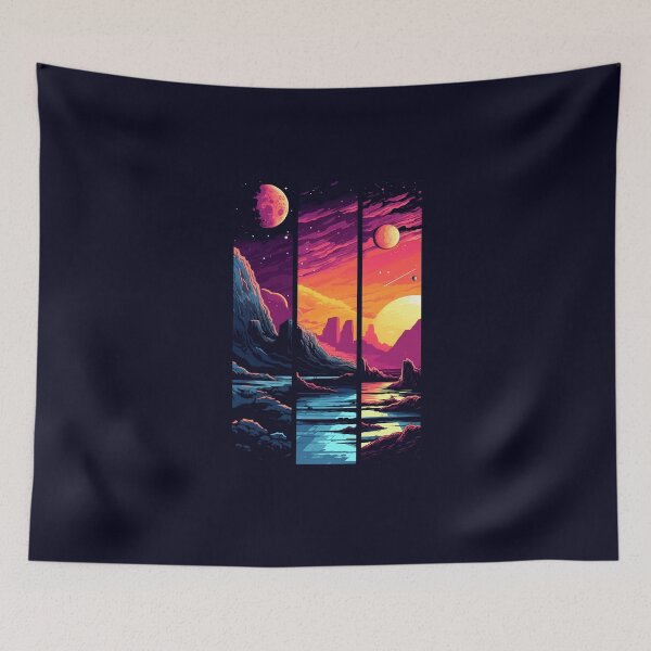 Item preview, Mystical Cosmos Collage: Retro Extraterrestrial Visions Artwork. designed and sold by GiveMeMood.