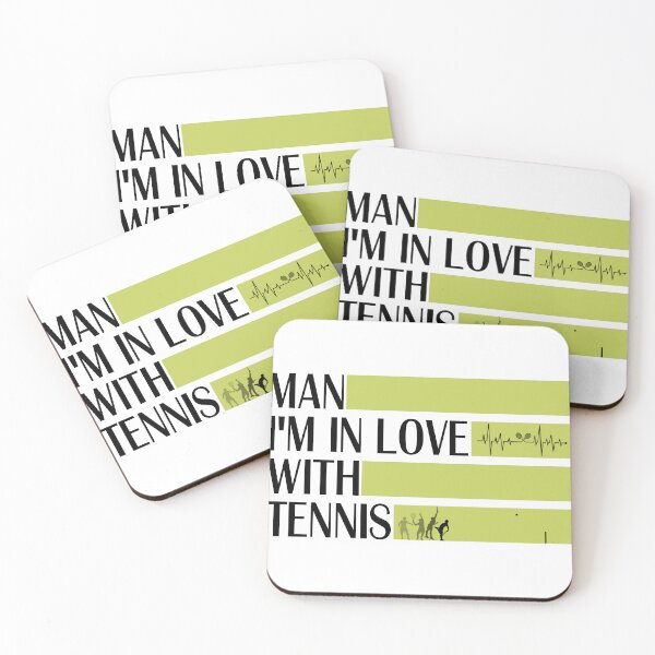 Item preview, funny MAN IM IN LOVE WITH TENNIS meme with cool tennis heart beat with raquette , usopen tennis for dad designed and sold by C1arity.