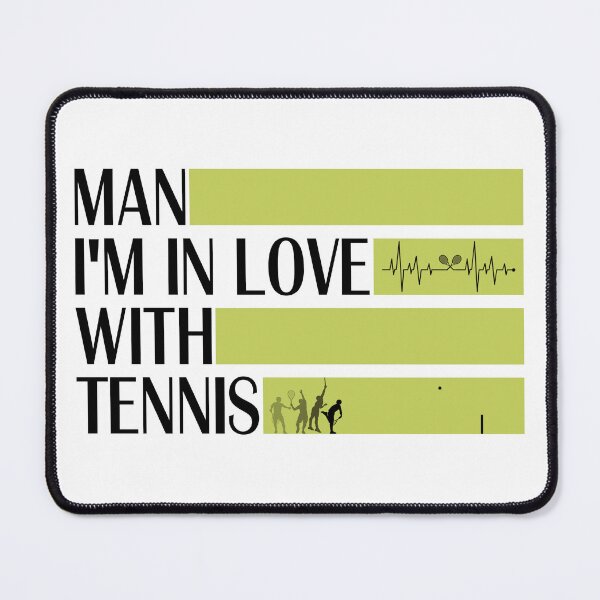 Item preview, funny MAN IM IN LOVE WITH TENNIS meme with cool tennis heart beat with raquette , usopen tennis for dad designed and sold by C1arity.