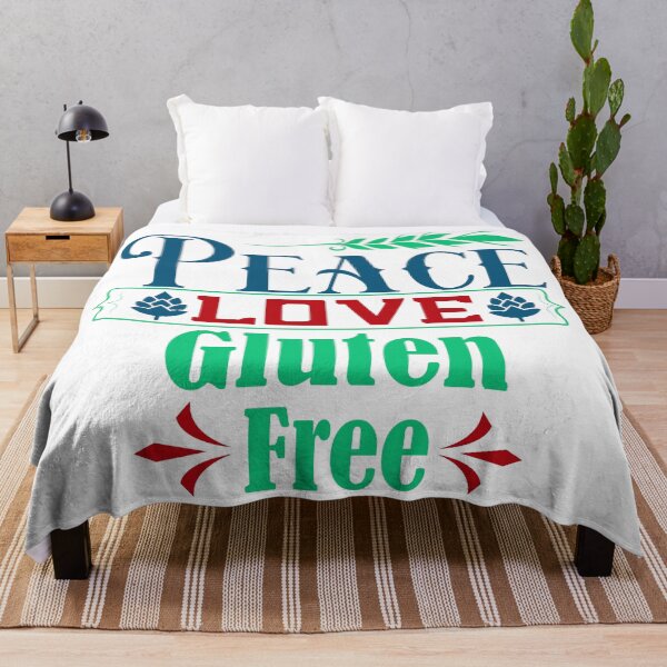 Artikelvorschau, Frieden, Liebe, Glutenfreies T-Shirt Bright Mode entworfen und verkauft von MyGluteesFree77.