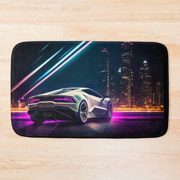 Item preview, Luminous Huracan: Abstract Neon Art Inspired by Lamborghini designed and sold by iQuorra.