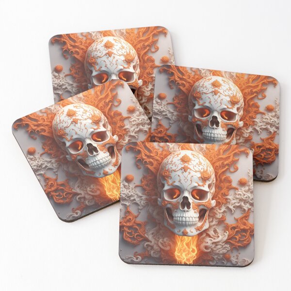 Item preview, Ajuste de cuentas infernal: Calavera en llamas designed and sold by PixelCatalyst.