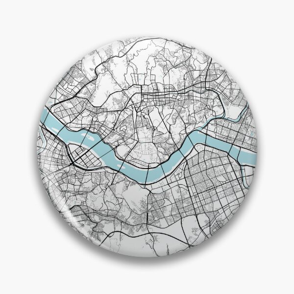 Item preview, Seoul City Map of South Korea - Circle designed and sold by deMAP.