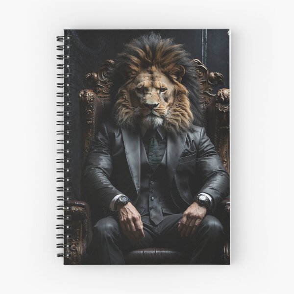 Item preview, Black Dark Lion – a series with darker animal characters designed and sold by MattCollinsShop.