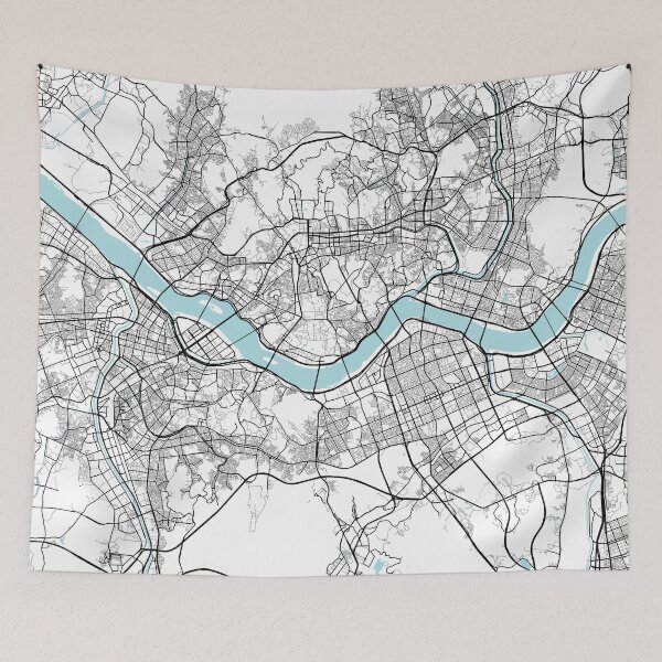 Item preview, Seoul City Map of South Korea - Circle designed and sold by deMAP.