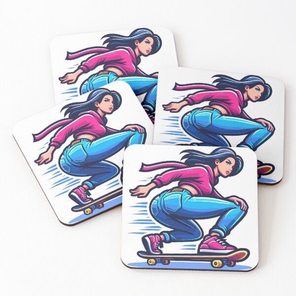 Item preview, Pink Skater Girl designed and sold by FRUU-design.