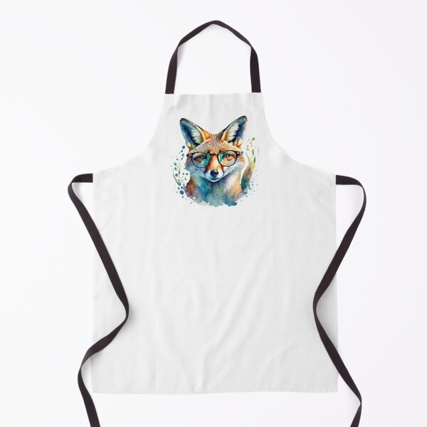Item preview, Fox with glasses watercolor designed and sold by Motivburg.