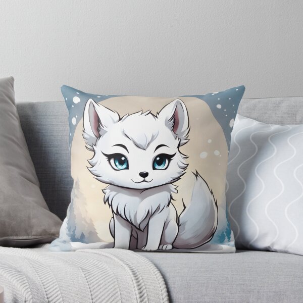 Item preview, Arctic Fox Chibi With Background designed and sold by The-Chibi-Store.