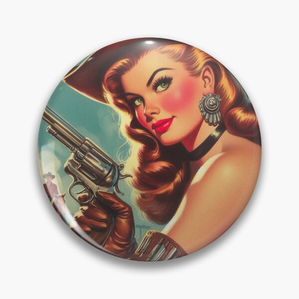 Item preview, Vintage Western Cowgirl designed and sold by PulpVintage.
