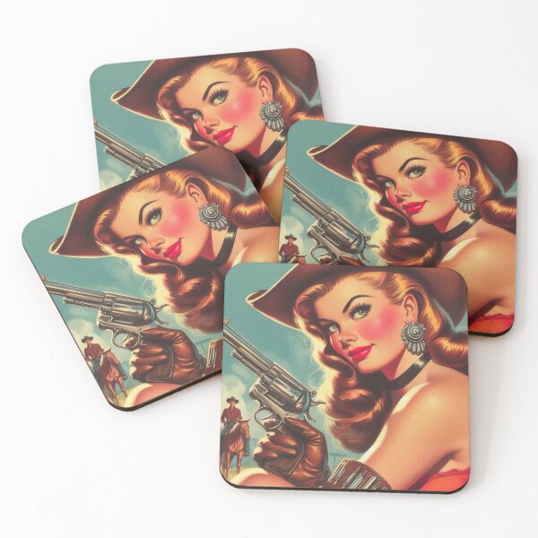 Item preview, Vintage Western Cowgirl designed and sold by PulpVintage.